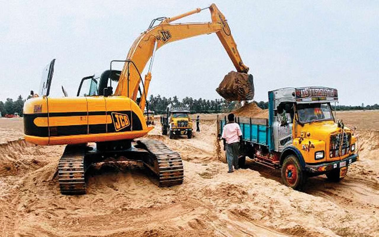 Illegal sand truck seized in Noida, driver arrested