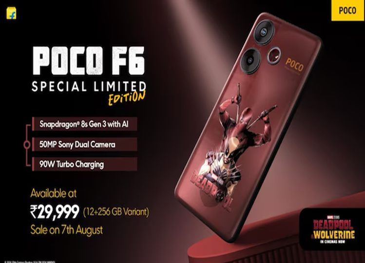 POCO F6 Deadpool Limited Edition launches in India: Check price, features and more
