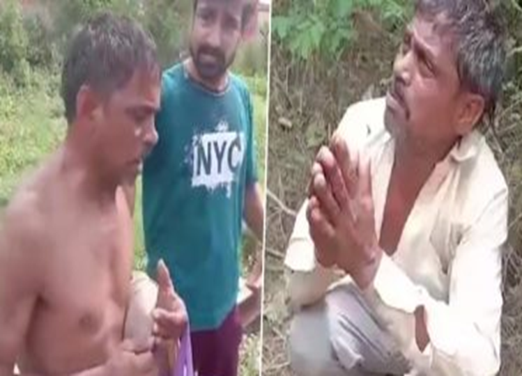 A middle aged man raped a cow calf, People handed over the police