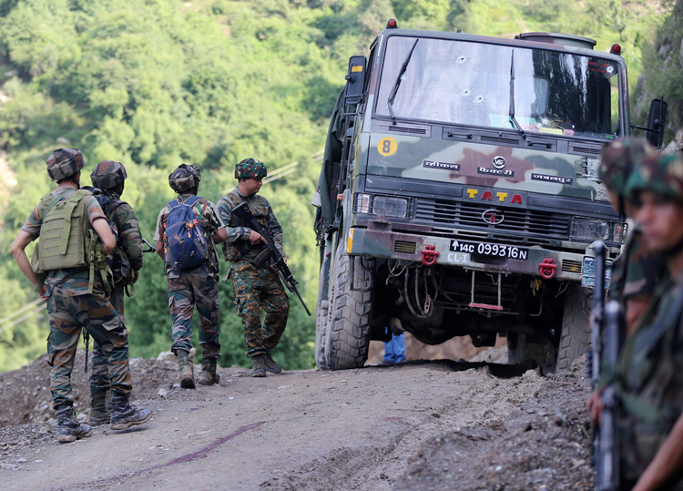 One terrorist killed after attack on Army vehicle in JandK terror attack, search operation underway