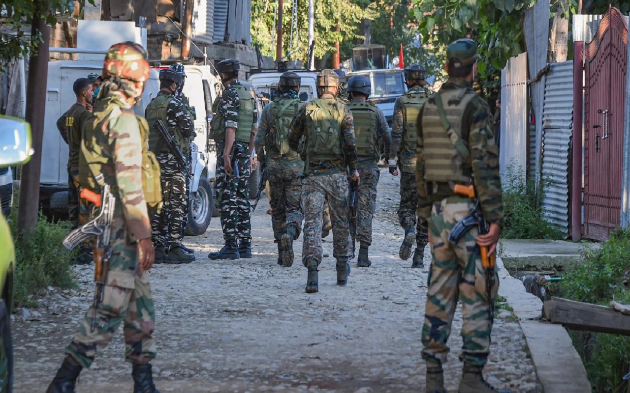 Security forces launched a search operation in a village in Jammu and Kashmir
