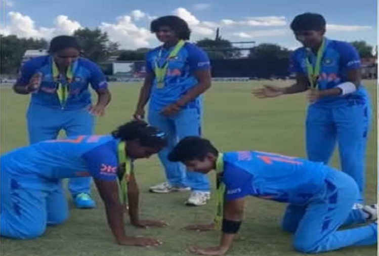U-19 T20 Women World Cup: You would not have seen such a celebration after the victory, the team started on the field itself