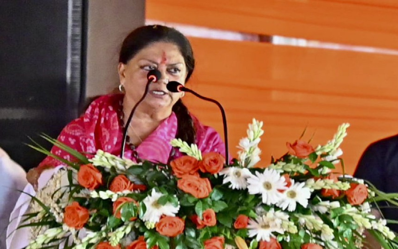 Vasundhara Raje fiercely targeted the Gehlot government, now said this