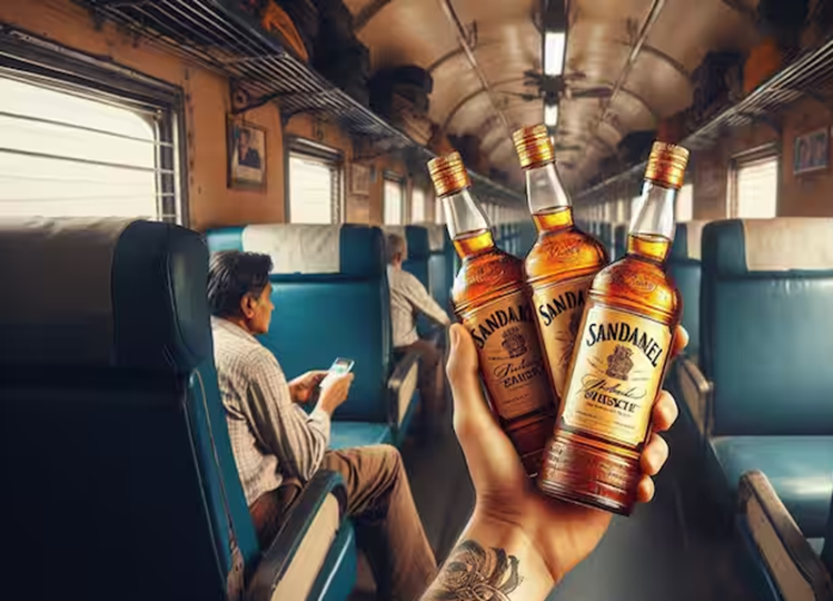 How many bottles of alcohol can be carried in the train? What is the limit for carrying these things?